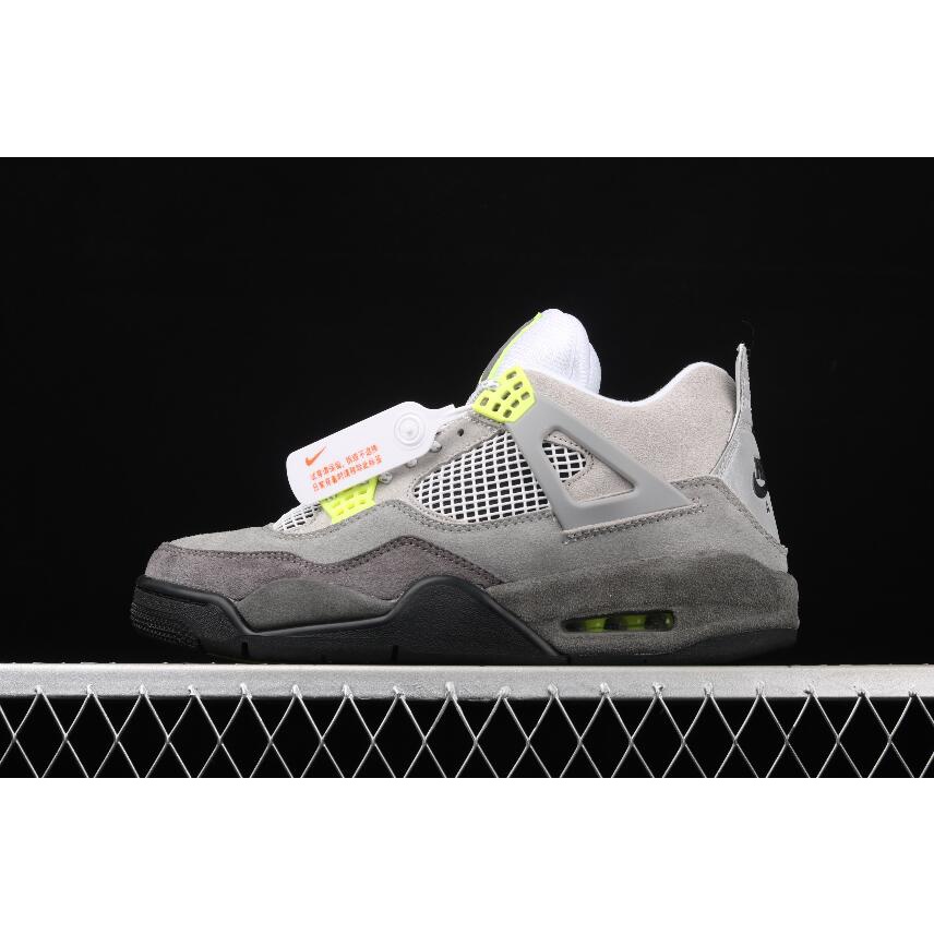 Air Jordan 4 Retro SE Air Max 95 Neon CT5342-007 Cool Grey Volt Wolf ...