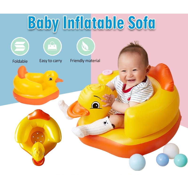 Kerusi Makan Baby Inflatable Chair Soft Baby Chair Seat PVC Inflatable ...