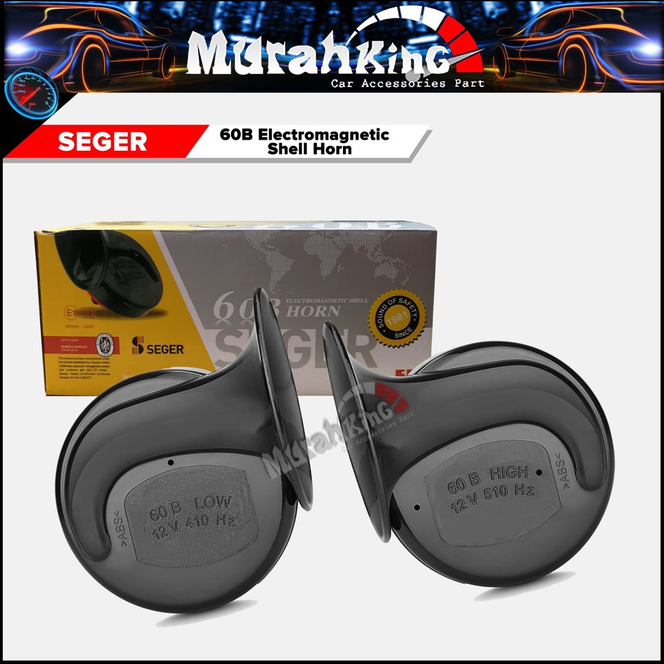 Seger Horn 60B Car / Motorcycle Shell 12V High Tone