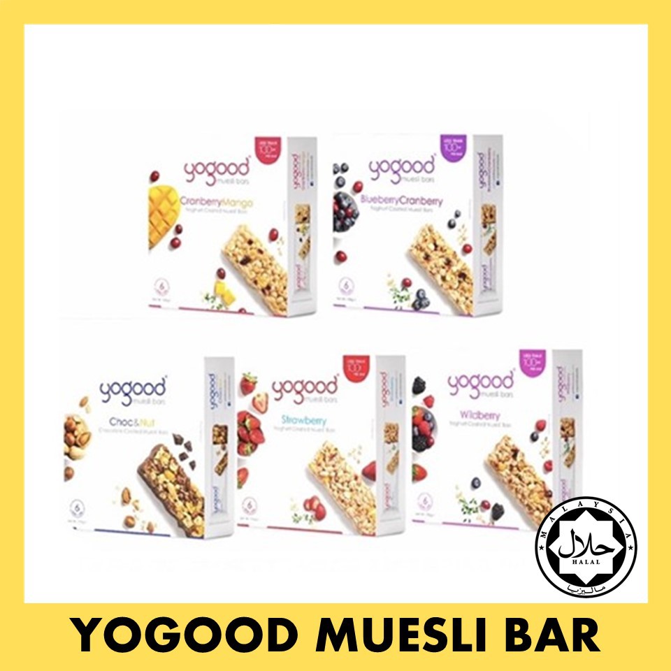 YOGOOD Muesli Bar 138g [Healthy/Breakfast Yogurt/Chocolate Coated