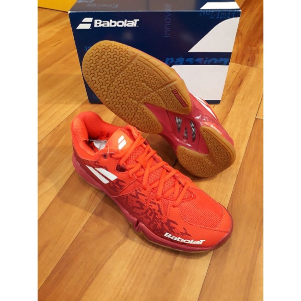 Babolat Shadow Spirit Badminton Sportschuhe – Weiß, Mit Ortholite Einlage & Seitenschutz