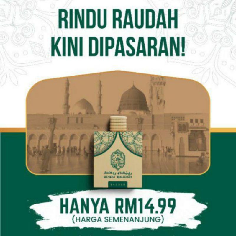 [READY STOCK MSIA] Rindu Raudah perfume kereta rumah wangi umrah haji ...
