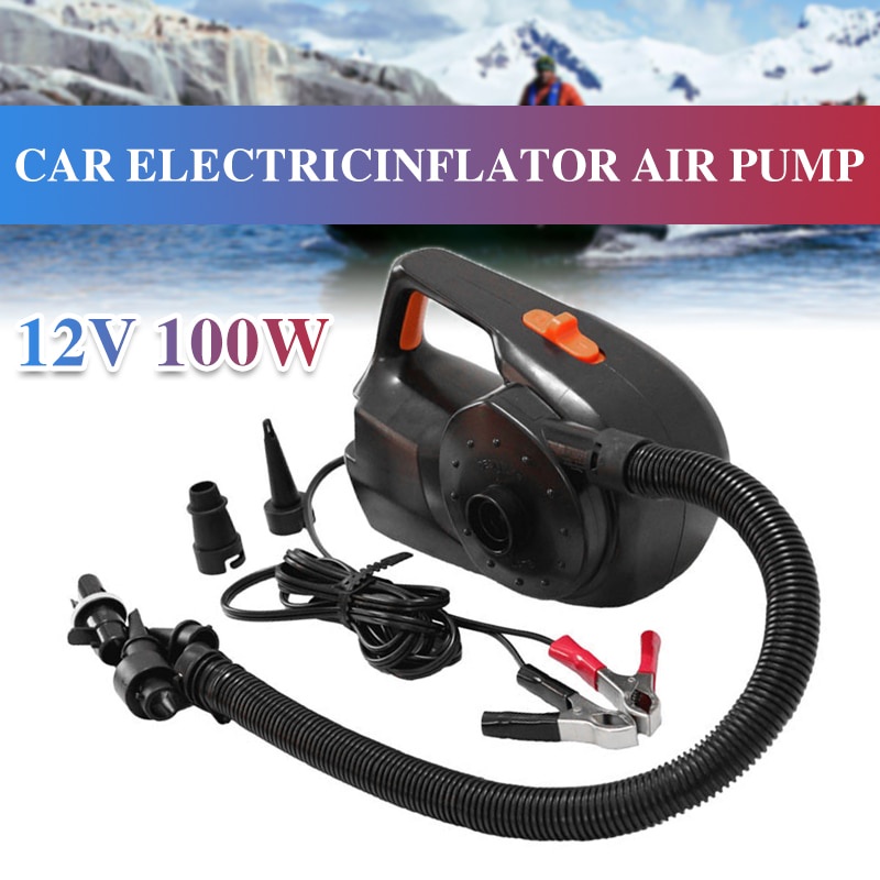 12V 100W electric air pump kayak assault boat SUP paddle board surfboard high pressure air pump
