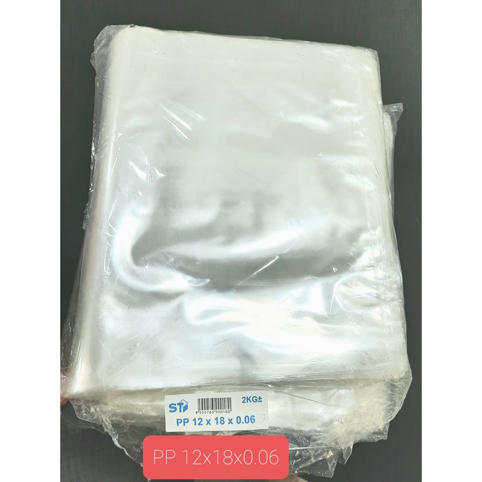 PP Plastic Bag Transparent Plastik Clear thick thin 2kg /Thickness