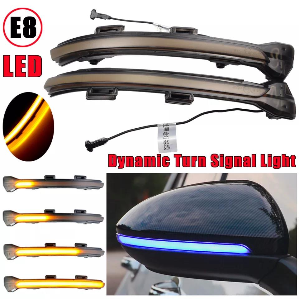 For VW Golf 7 GTI R GTD MK7 5 13 19 Touran MK7 LED Dynamic Turn Signal Blinker Sequential Side