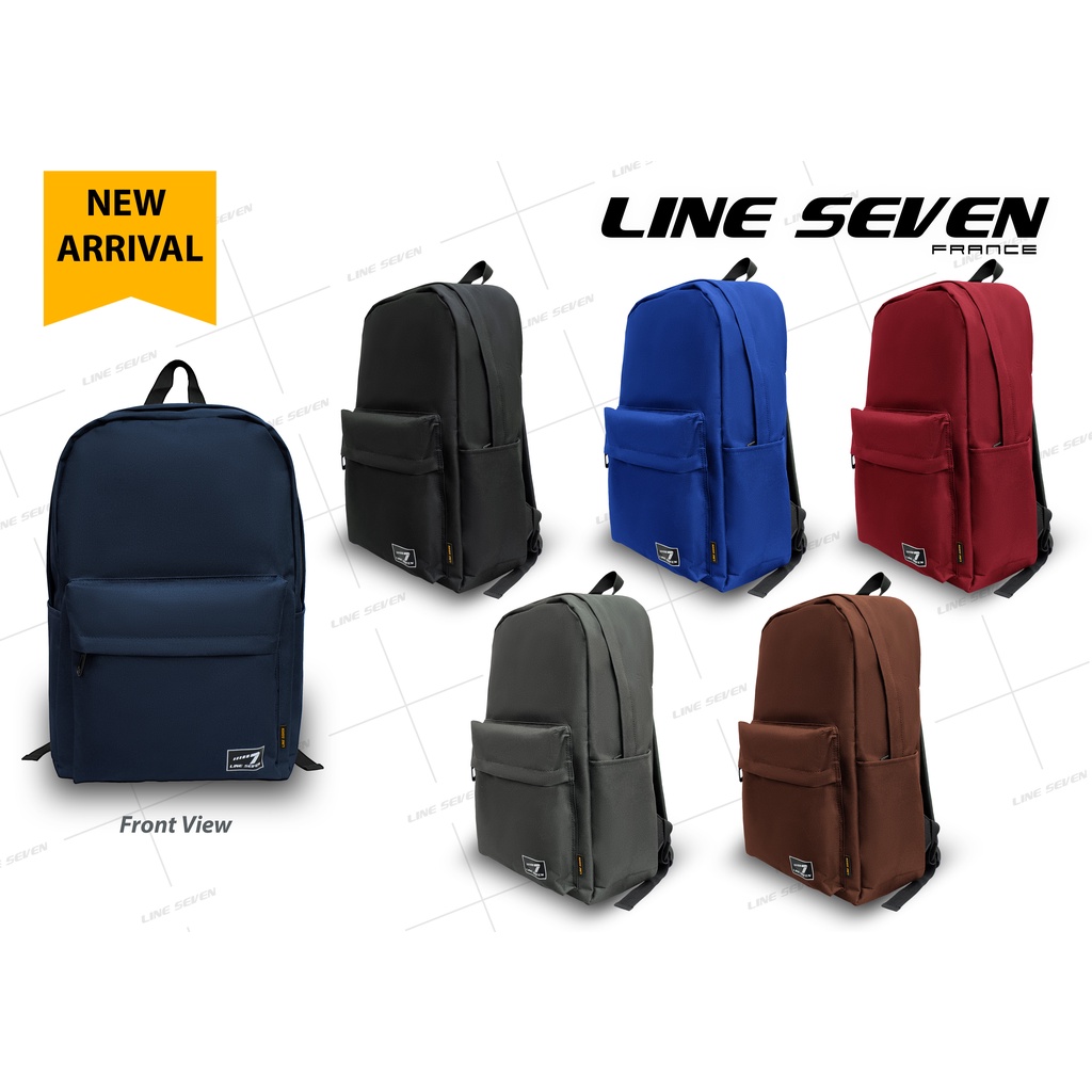 LINE 7/ LINE SEVEN/ BACKPACK/ SCHOOL BAG/ CASUAL BACKPACK | Shopee Malaysia