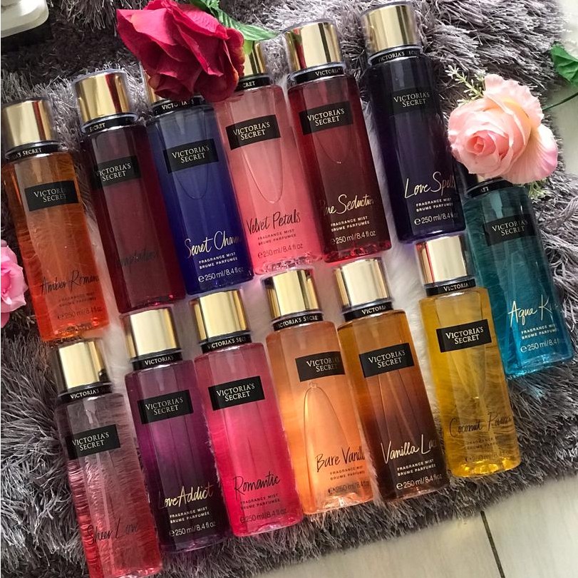 💯 ORI Rejected Victoria Secret All Collections Body Mist 250ml | Shopee ...