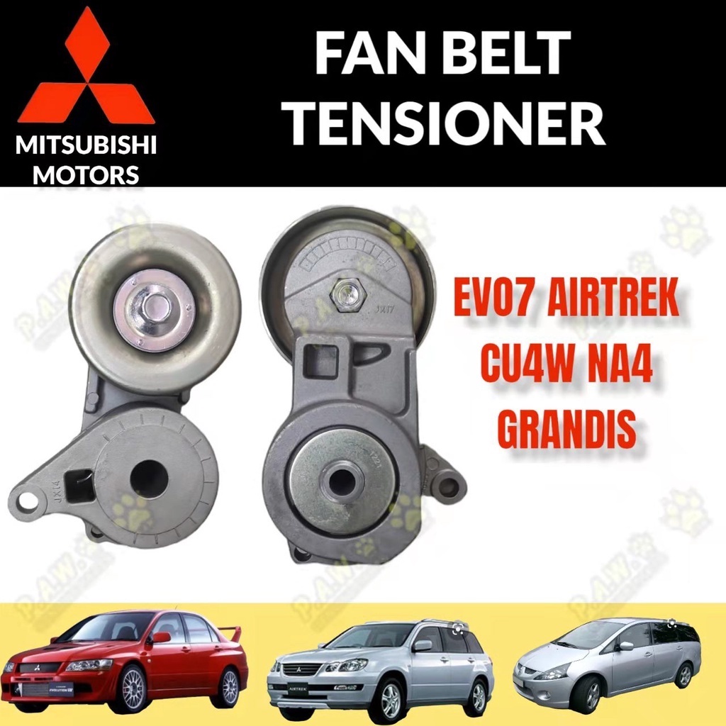 Fan Belt Tensioner Bearing Pulley Mitsubishi Lancer Evolution EVO 4 5 6 7 8 9 4G63T 4G43T