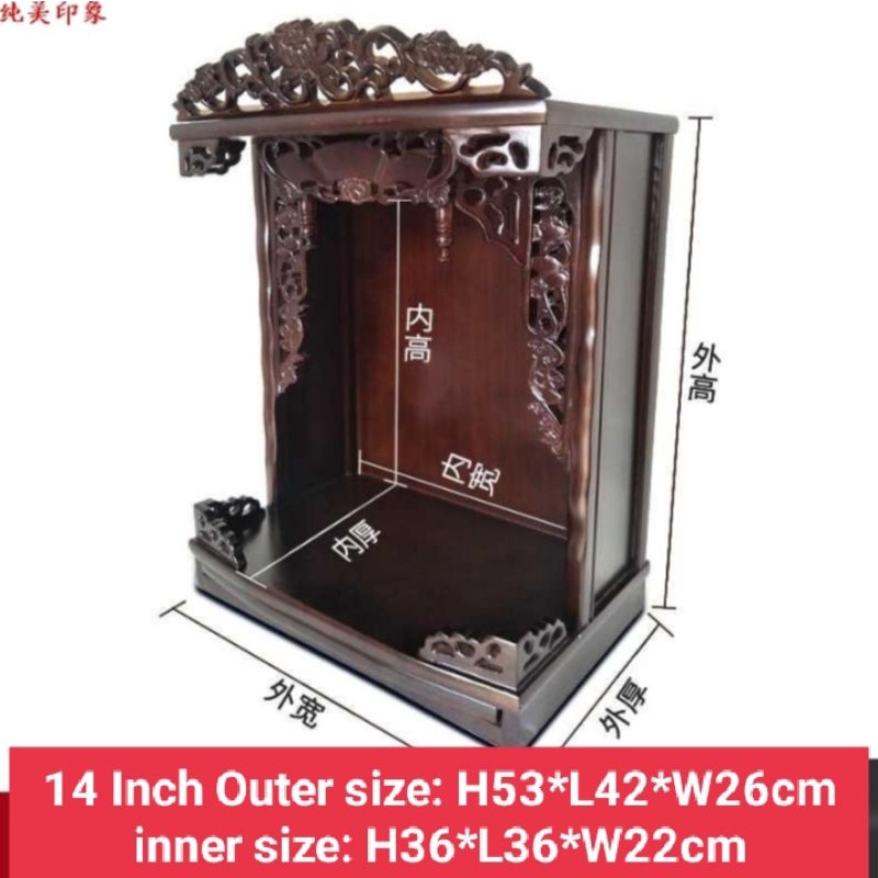 Wooden material Hindu Buddha statue prayers altar prayers