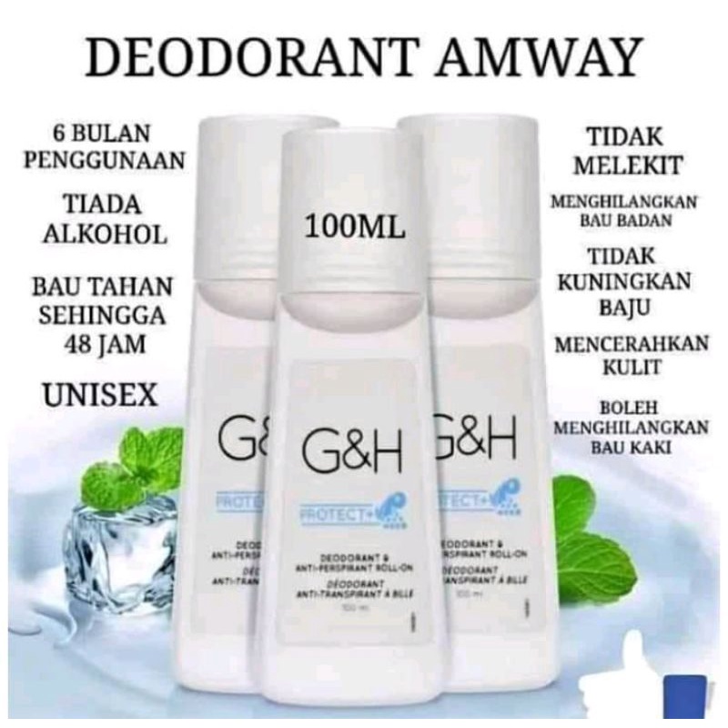 SET Deodorant G&H Roll On & Spray by AMWAY🌹 READY STOCK 🔥🔥 FAST