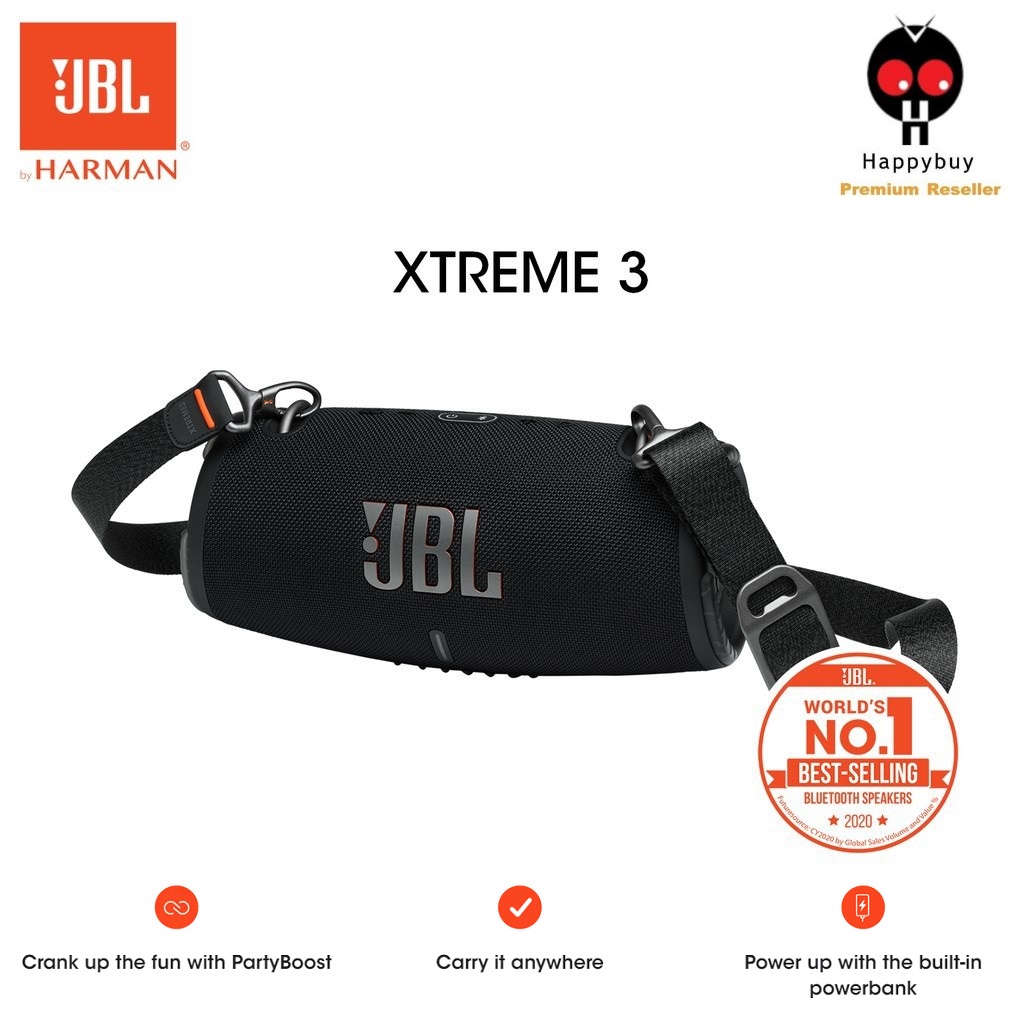 JBL Xtreme 3 Black Portable Bluetooth Speaker