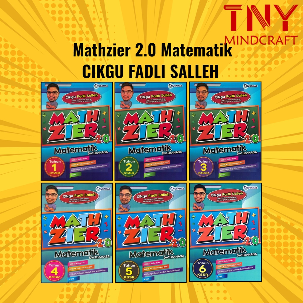 [TNY] Buku Latihan: Mathzier 2.0 Matematik (Tahun 1, Tahun 2, Tahun 4, Tahun5 , Tahun 6 ...