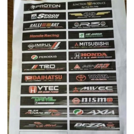 10 x 52 STICKER ( BLACK ) | Shopee Malaysia