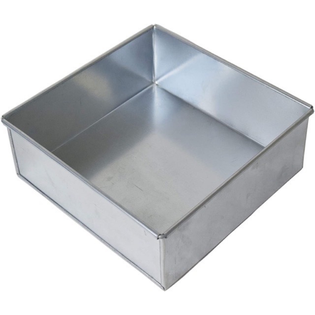 Square Cake Mould in Aluminium 6 Inches & 3 Inches