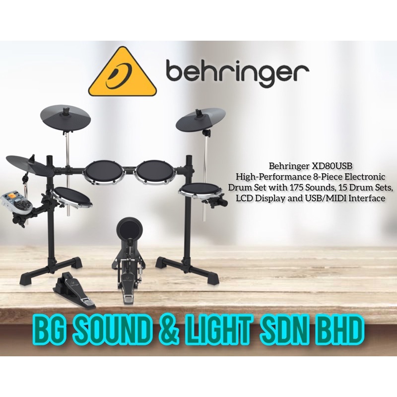 Behringer hds240usb electronic 2024 drum set