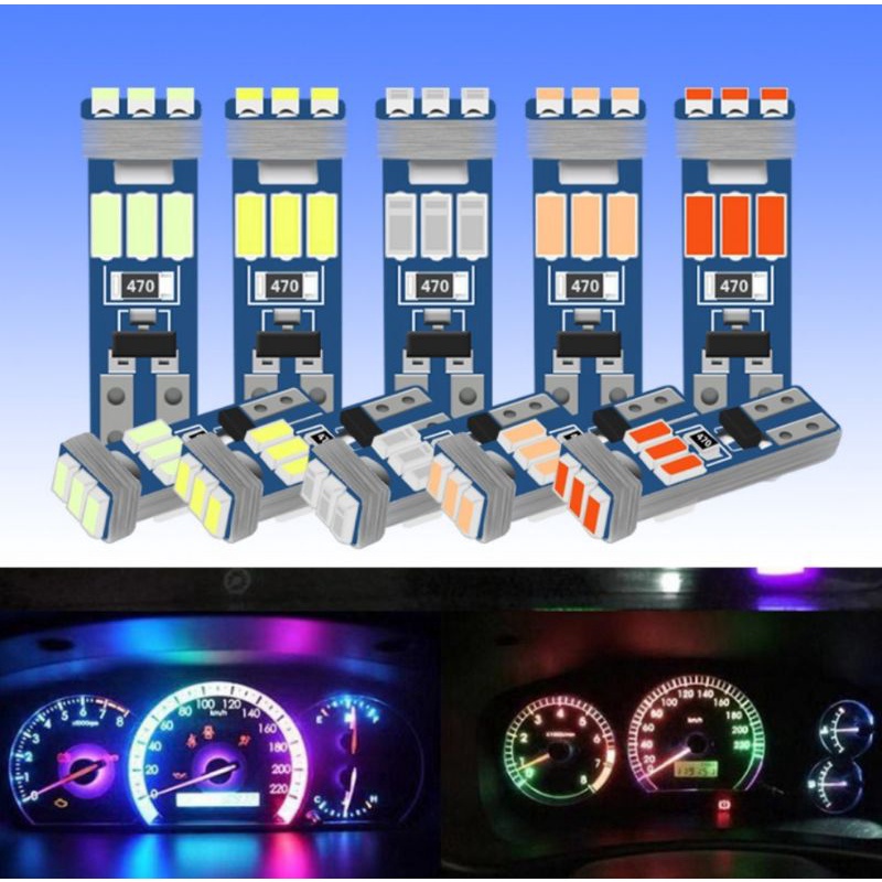 1PCS Car Dashboard Meter Light Led Bulb 9LED T5 W3W Super Bright myvi ...