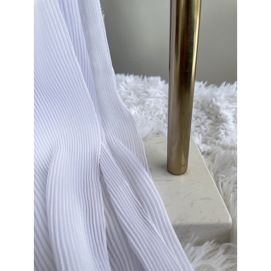 benang hijau instant shawl