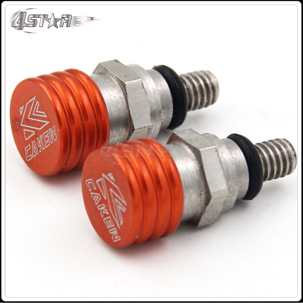 M4*0.7mm Orange Fork Air Bleeder Relief Valve Screw Motorcycle For KTM
