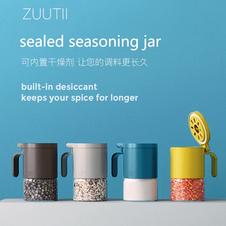 Glass Spice Jars Moisture-Proof Spice Containers With Spoons, Set