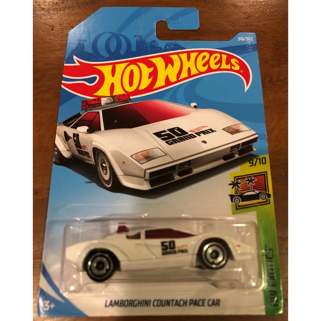 Hot wheels lamborghini countach cheap pace car