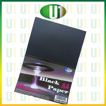 U1 Black Colour A4 Paper(80gsm, 20 sheets) | Shopee Malaysia