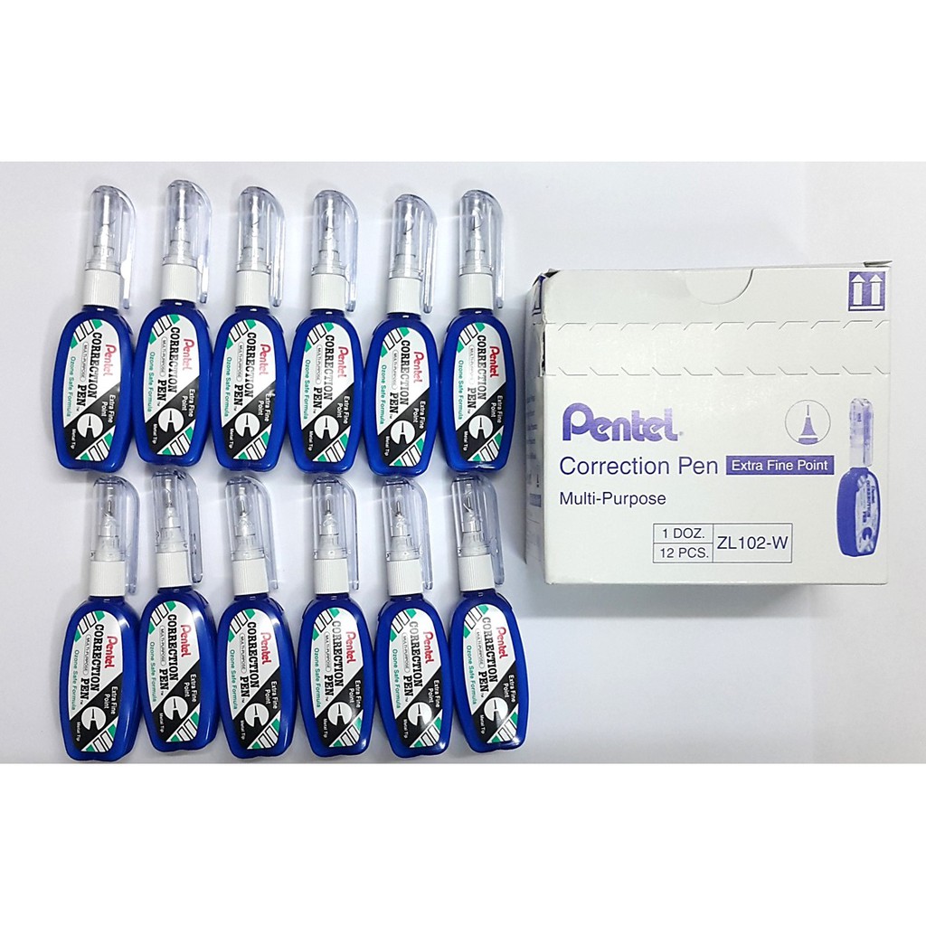 Pentel Correction Pen (4.2ml)ZL102w (Box12pcs) Shopee Malaysia