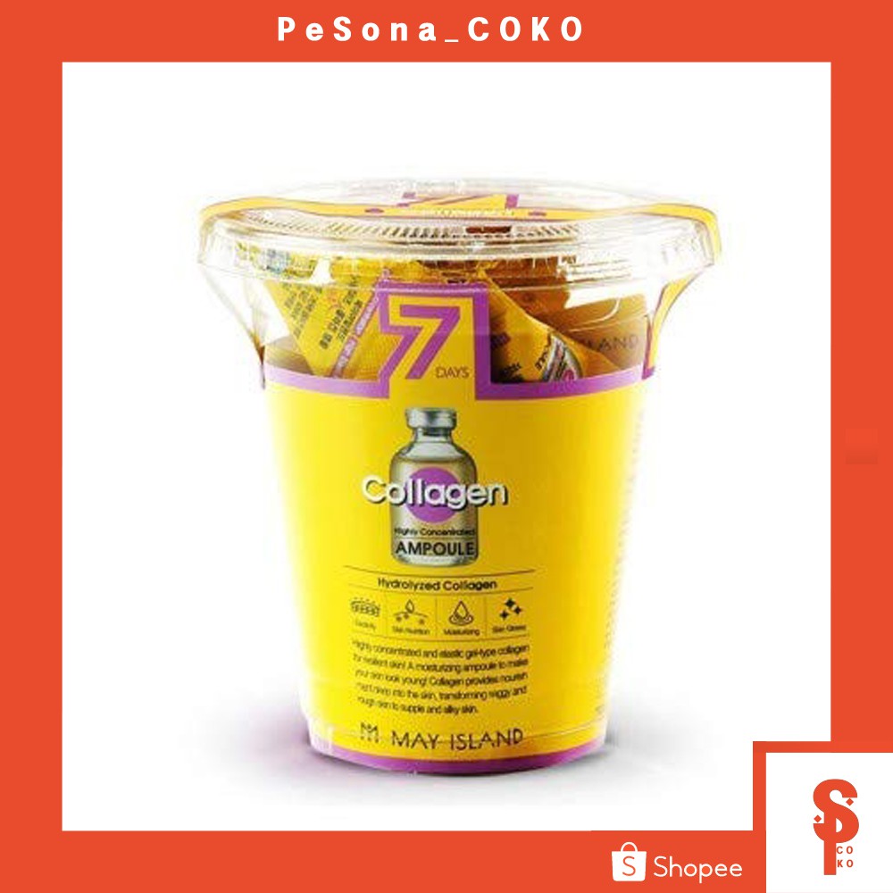 Original 🌼MAY ISLAND🌼 7 Days Collagen Highly Concentrated Ampoule