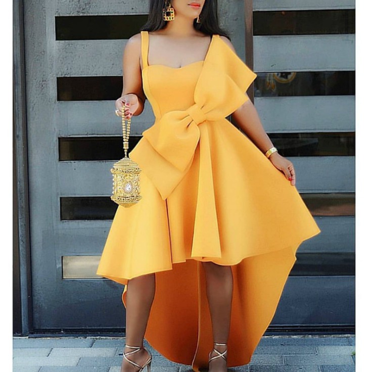 Mustard 2024 party dress