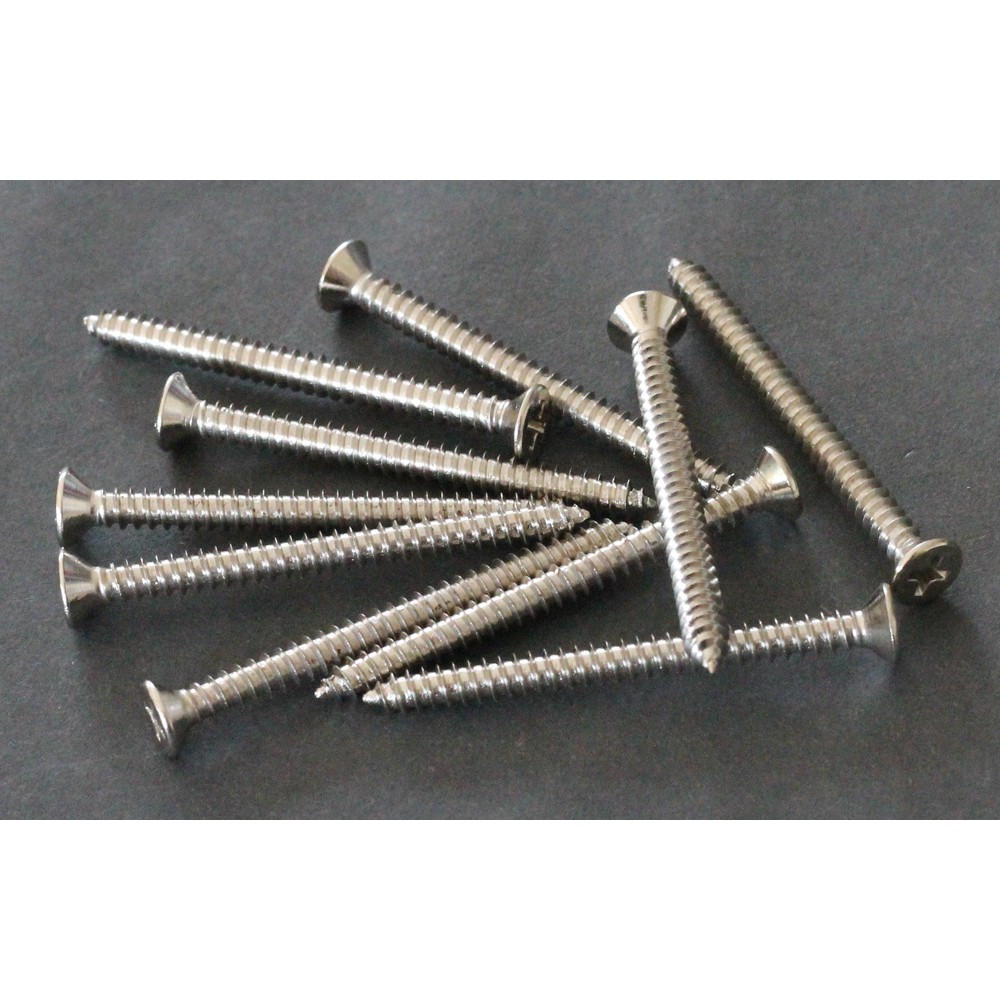 MK Self Tapping Screw Flat Head #8 x 2 inch (10 screws per pack ...