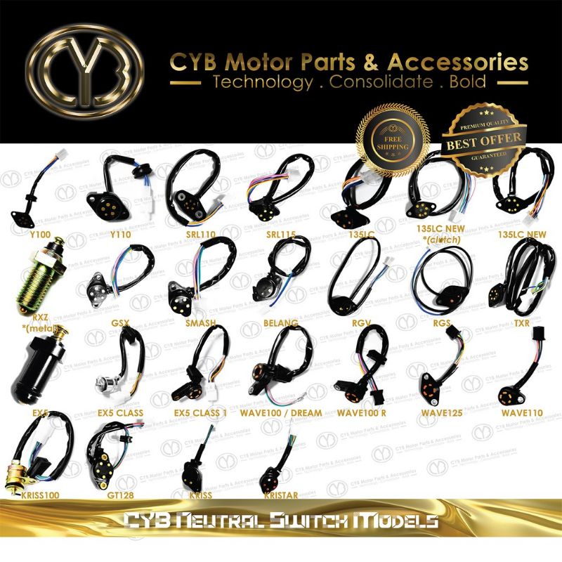neutral switch free gear modenas sym C70,class, EBONUS,w110,Kriss,w125 ...