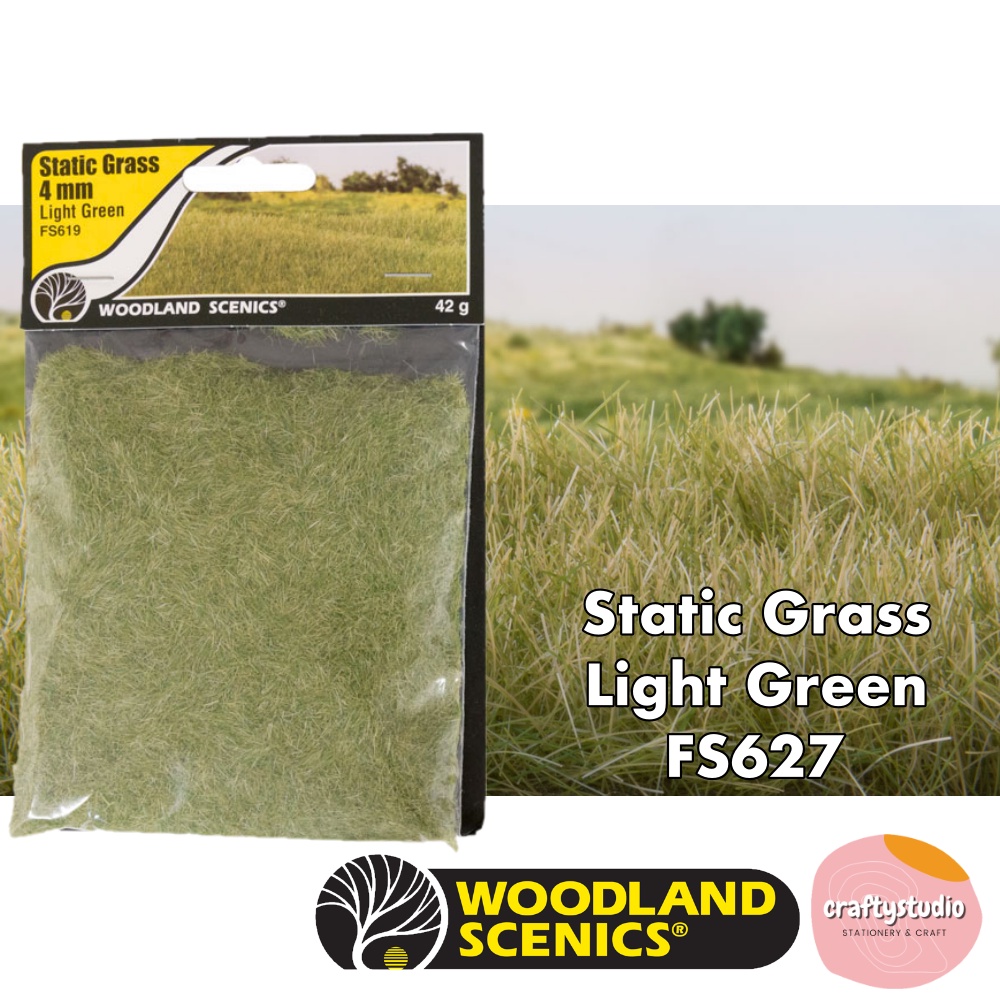 Kunstrasen Schwarz Woodland Scenics Statisches Gras 4 Mm Hellgrün – Für Realistische Modell-Landschaften OO Maßstab Gras