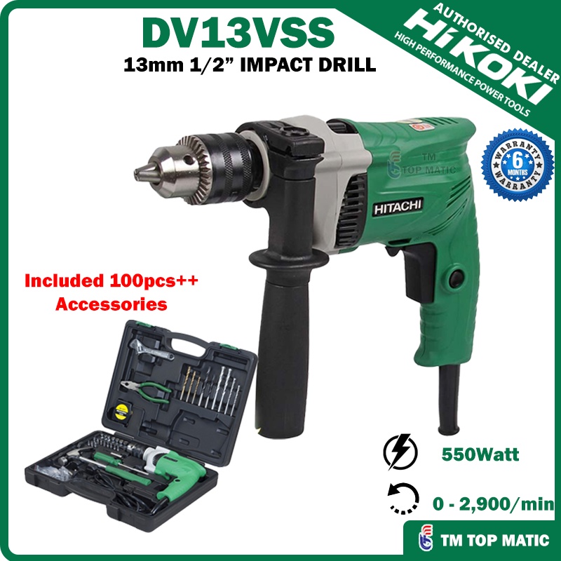 Hitachi dv13vss 13mm impact drill hotsell