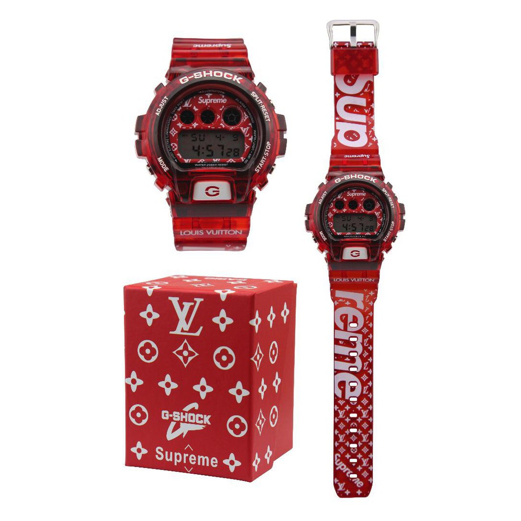 HOT SALE CASIO G-SHOCK COUPLE SET DW-6900 DIGITAL WATCH SUPREME