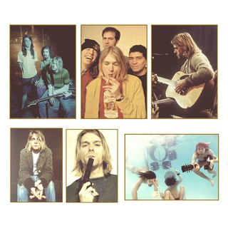 Kurt Cobain Nirvana Poster Retro Vintage Poster Kraft Paper Painting ...