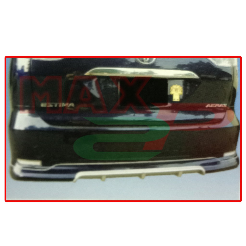 Toyota Estima 2012 (Wald) Style Rear Back Skirt Lower Lip Spoiler ...