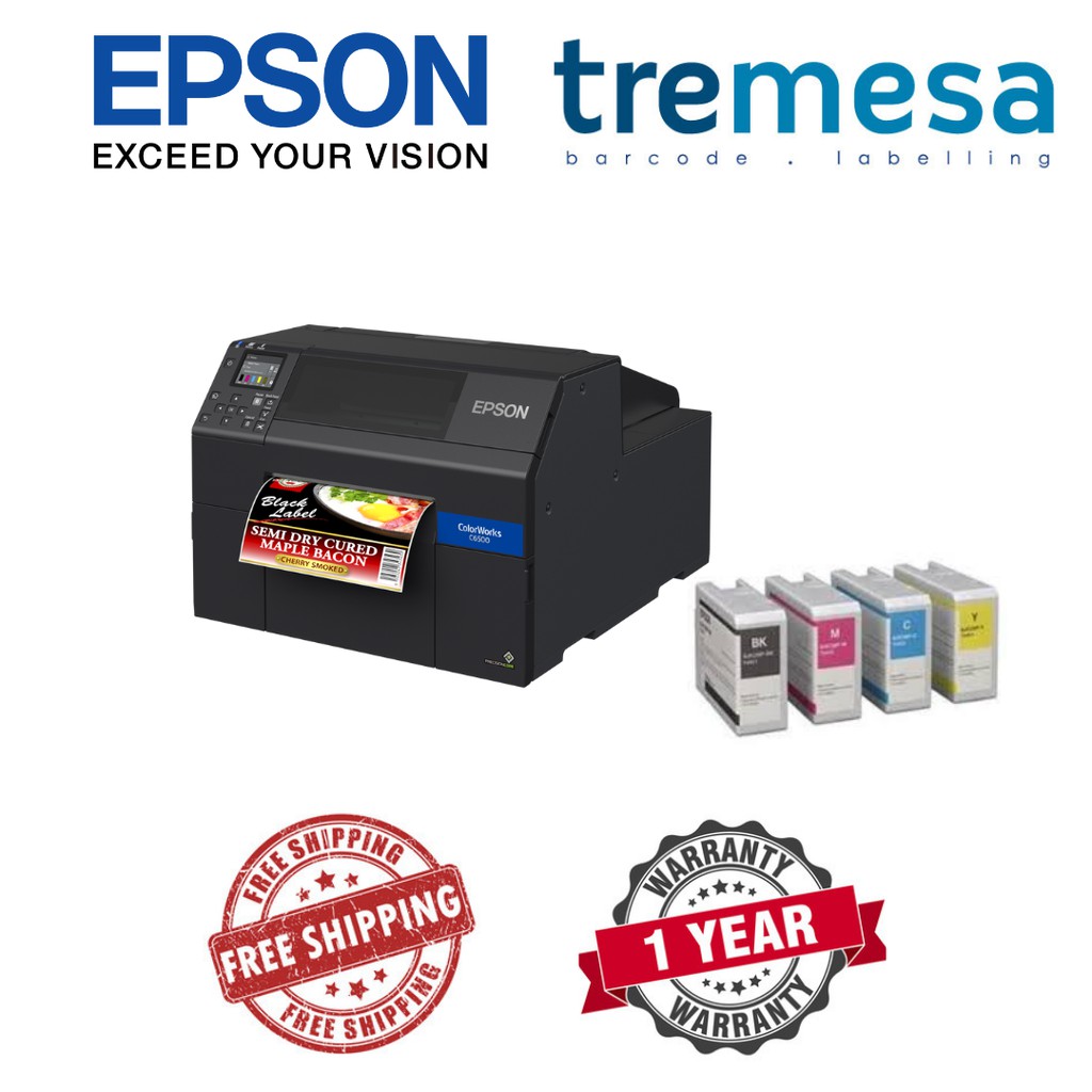 Epson Colorwork CWC6000 C6550A 8" OnDemand Color Label Printer