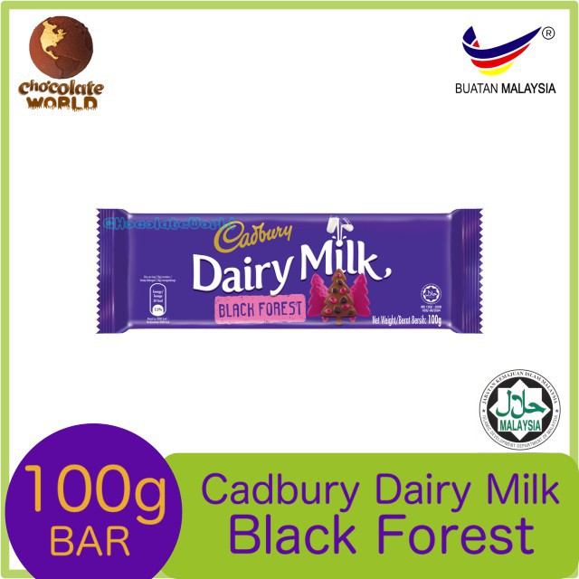 Cadbury Dairy Milk Black Forest Bar 100g Shopee Malaysia