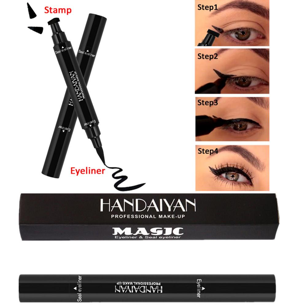 🌹READY STOCK🌹 HANDAIYAN 2 In 1 Eyeliner Double Side With Seal Stamp
