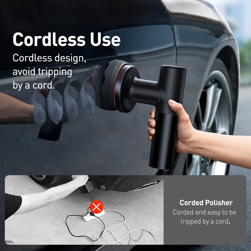 Baseus Wireless Electric Polisher 30W 3800Rpm Variable Speed Auto ...