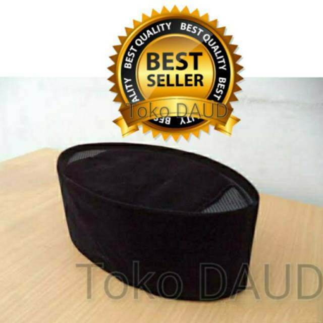 HITAM Black Songkok Caps AC Kopiah 