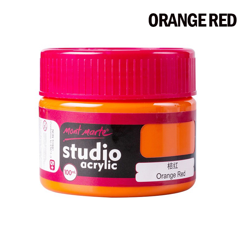 Mont Marte Studio Acrylic Paint Cat Arkilik Nontoxic Paint Waterproof