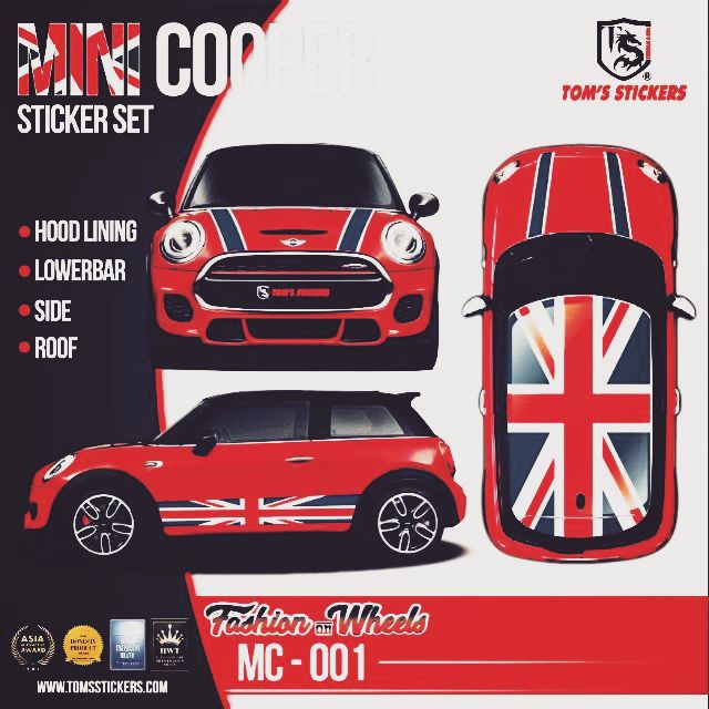 Mini deals cooper stickers