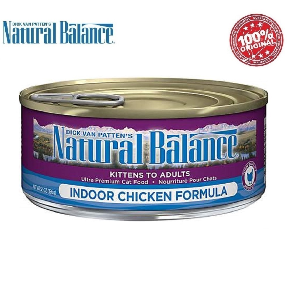 Natural Balance Indoor Formula Cat Canned Food 156g 5.5oz Shopee