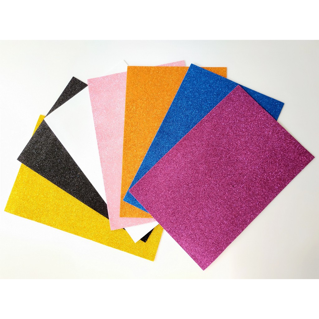 Glitter EVA Foam [FACTORY DEFECT] Cheap SALE !! 20x30cm Kad