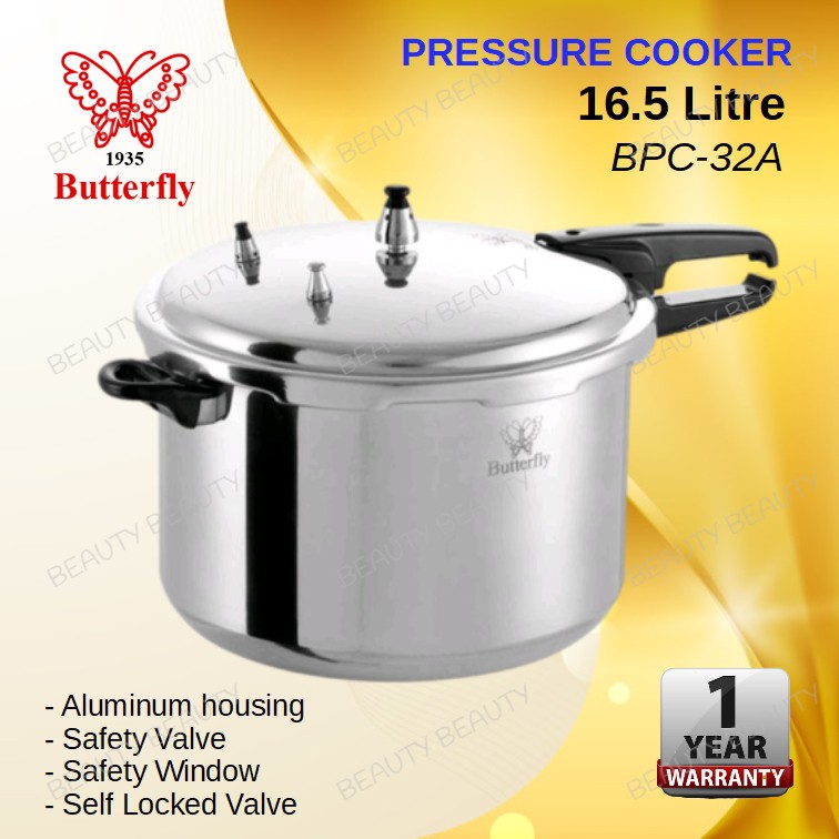 Butterfly BPC32A Pressure Cooker 16.5L / Dapur Tekanan