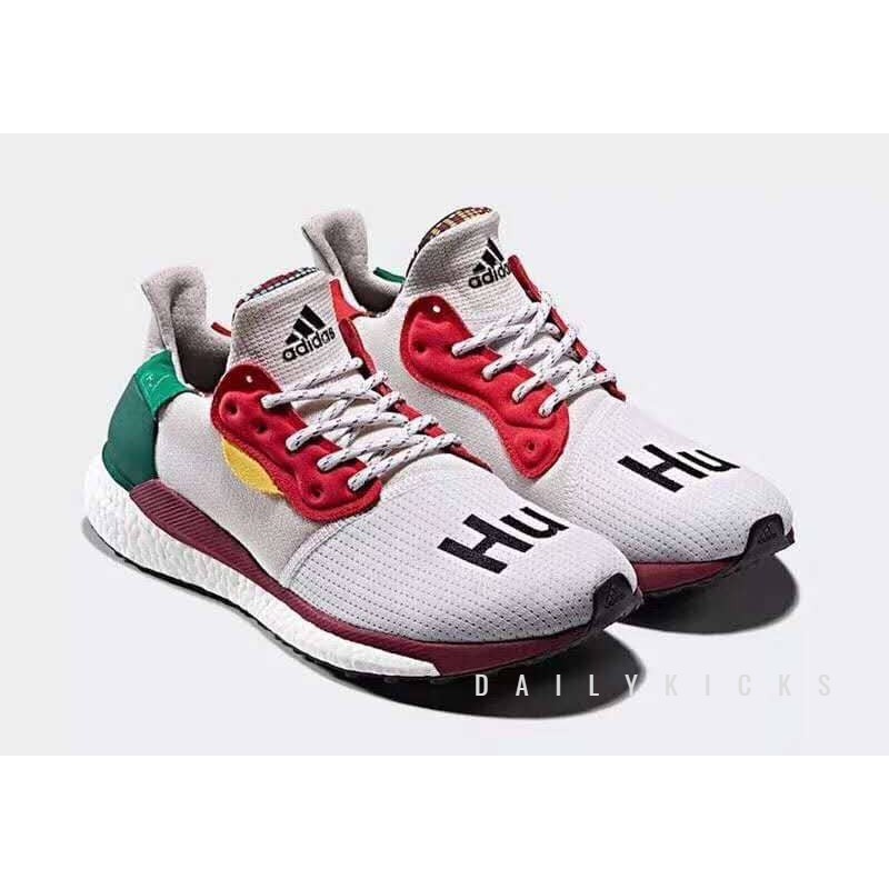 READY STOCK PHARRELL ADIDAS SOLAR HU GLIDE WHITE Shopee Malaysia