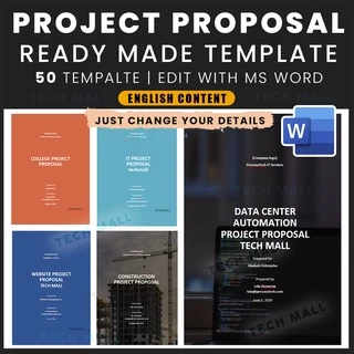 50 Project Proposal Content Ready Template | Edit Details only MS Word