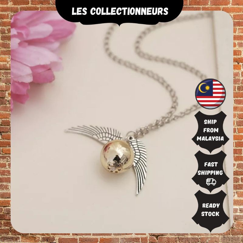 Swarovski golden snitch on sale necklace