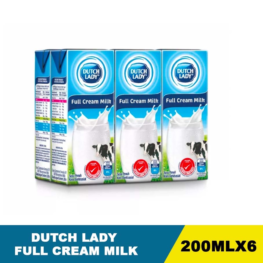 Dutch Lady UHT Full Cream Milk 6 x 200ml Shopee Malaysia