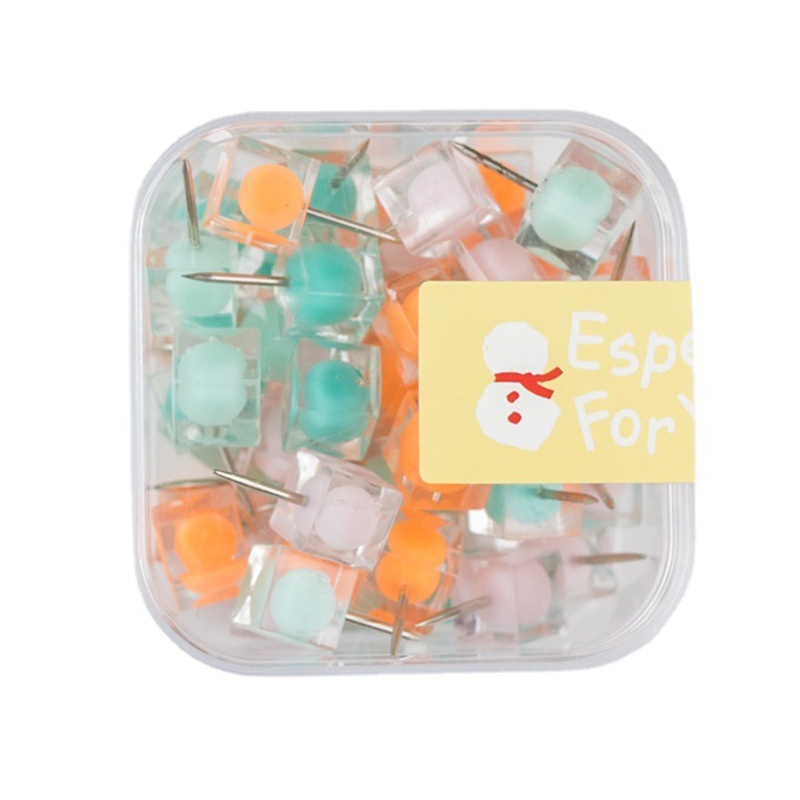 love* 50x Cute Push Pins Decorative Colorful Pushpin Index Thumbtacks